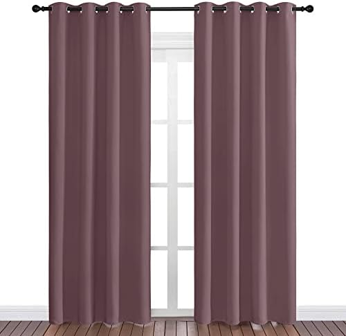 NICETOWN Dry Rose Blackout Curtains 86" Long - Image 2