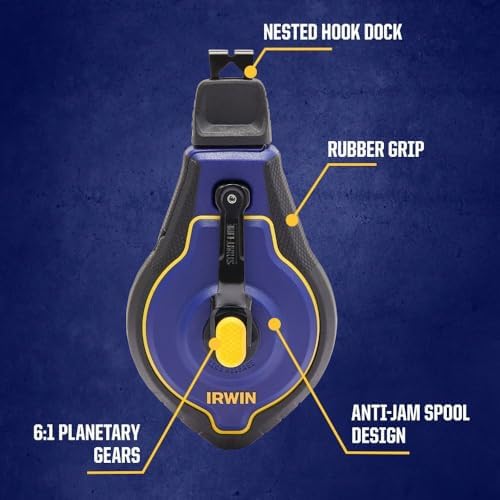 IRWIN Tools STRAIT-LINE Chalk Line, Speedline Pro Reel, 100 ft. - Image 2