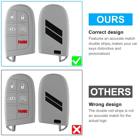 Key Fob Cover for Dodge Accessories 5 Button Key Fob Case - Image 2