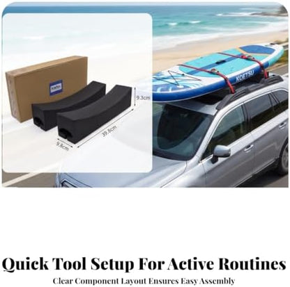kowaku 2 Pieces Curved Roof Rack Blocks, Style to 1 - Image 6