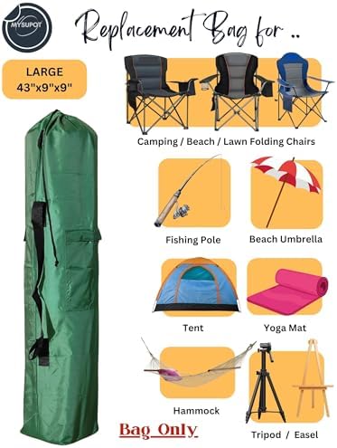 43"x9"x9" Replacement Bag for Folding Camping Chair, Camp Chairs, Yoga Mat - Image 5