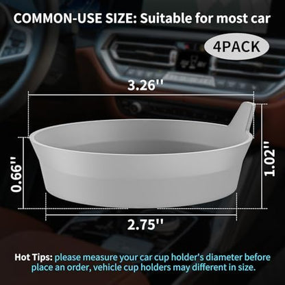 ME.FAN Car Cup Holder Coasters Silicone Cups Mats, Automotive Universal - Image 2