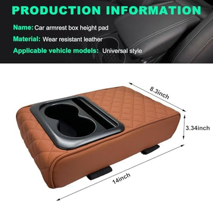 Car Center Console Armrest Pillow, Memory Foam Auto Armrest Box Cover - Image 2