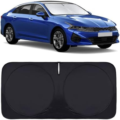 Windshield Sun Shade for 2021-2026 KIA K5/Hyundai Sonata Front Sunshade by INSAUTO