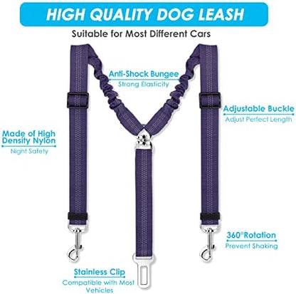 SlowTon Double Dog Seat Belt for Car - Image 3