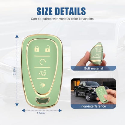 for Chevy Key Fob Cover, 5 Buttons TPU Key Cover - Image 5