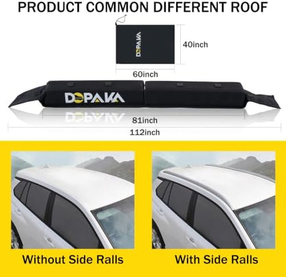 Kayak Roof Racks, Soft Roof Rack Pads, Universal Car Roof Rack - Image 4
