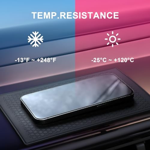 Anti Slip Sticky Pad for Car Dashboard, Non-Slip Dash Adhesive Gel Mat 7.9x5.1 - Image 5