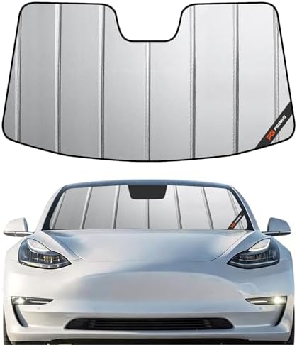 Pigenius Windshield Sun Shade for Tesla Model 3 2018-2026, Model Y 2020-2025 by Pigenius