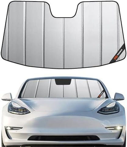 Pigenius Windshield Sun Shade for Tesla Model 3 2018-2026, Model Y 2020-2025 by Pigenius