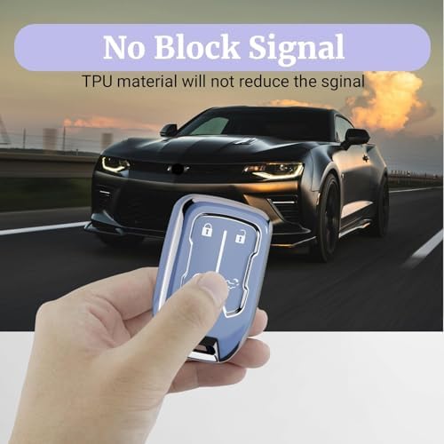 Joouheax for Chevy Soft TPU 5-Button Key Fob Cover, Soft TPU - Image 3