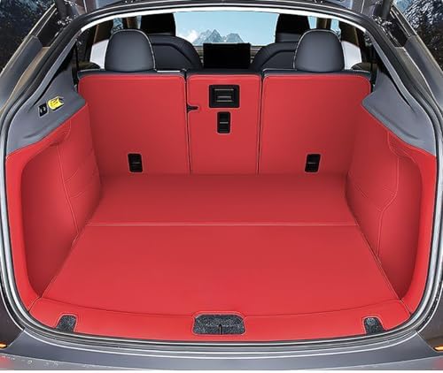 Compatible with 2026 Tesla Model Y 5 Seater Juniper Refresh Trunk Liner Red by ZYCHUANGYING