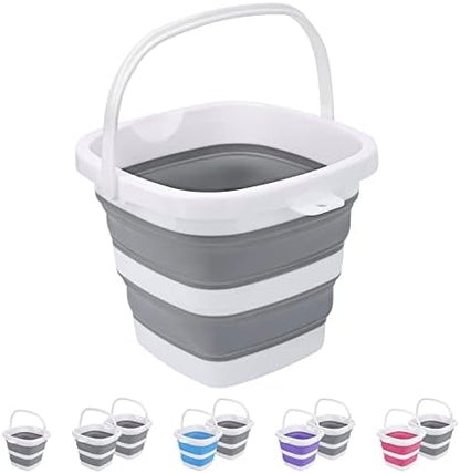 Collapsible Bucket, 5L 1.3Gallon Small Cleaning Mop Buckets by Craftend