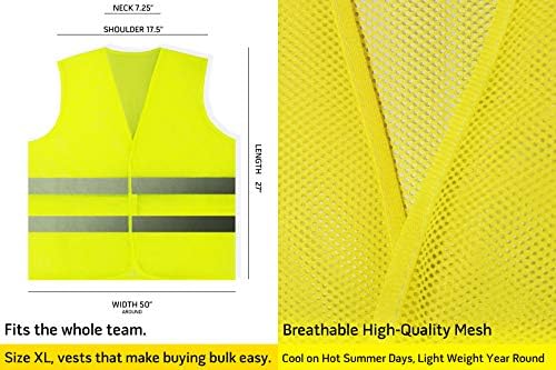 PeerBasics, 20 Pack, Hi Vis Silver Strip, Men Women, Construction… - Image 6