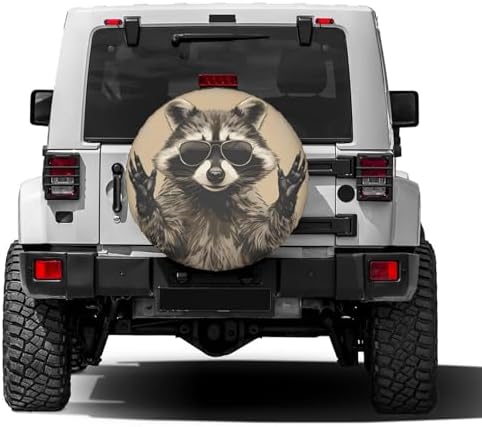 Delerain Funny Raccoon Spare Tire Cover - Image 2
