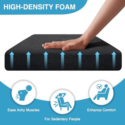 IASEAHK Chair Cushions for Dining Chairs Set of 2, Non Slip Kitchen Chair Pads - Image 3