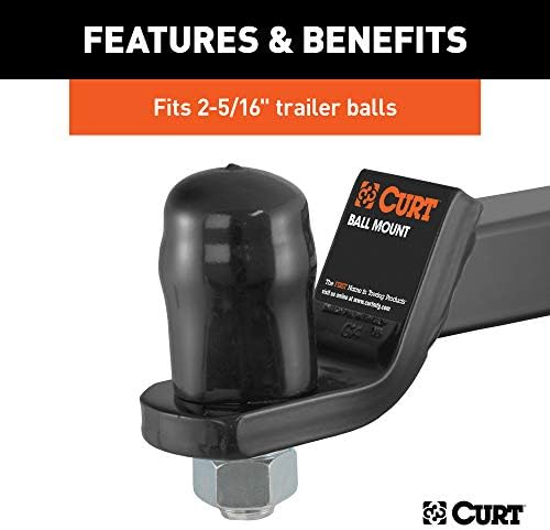 CURT 21810 Black Rubber Trailer Hitch Ball Cover, 2-5/16-Inch Diameter - Image 5