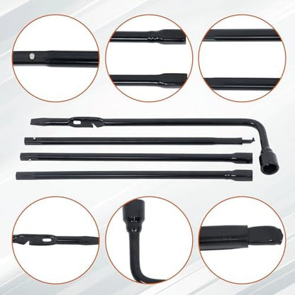 GXYWADY Jack Spare Lug Wrench Tire Tool Kit, 22MM L-Type Wrench - Image 4