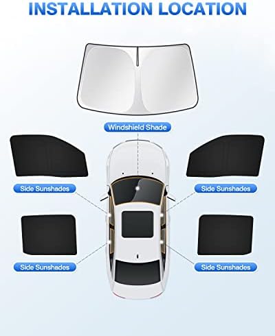 Canvcle Windshield Sun Shade for 2022-2025 2026 Nissan Frontier Accessories - Image 6