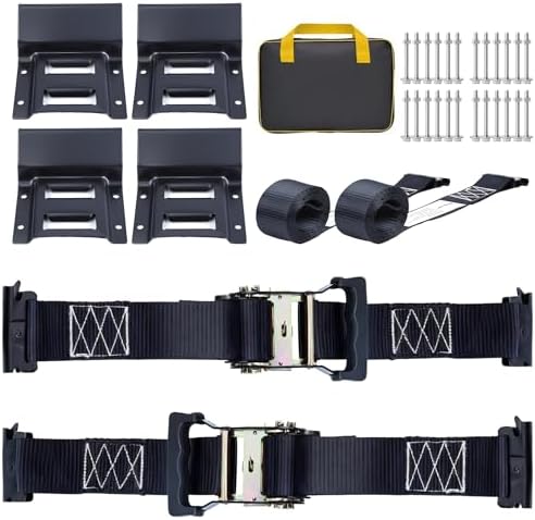 Rugtol Wheel Chock Tie Down Kit, 4500 lbs Break Streneth Heavy Duty UTV Tie by Rugtol