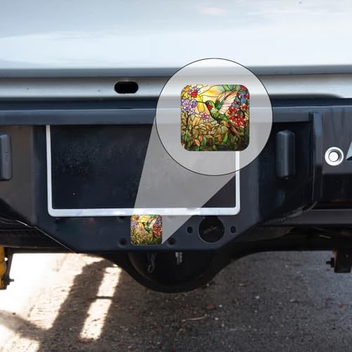 Hitch Cover Fits for 2-Inch Hitch, Hummingbird in Stained - Image 5