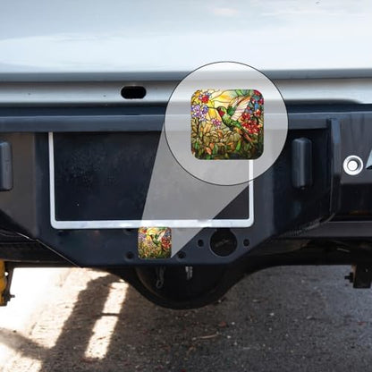 Hitch Cover Fits for 2-Inch Hitch, Hummingbird in Stained - Image 5