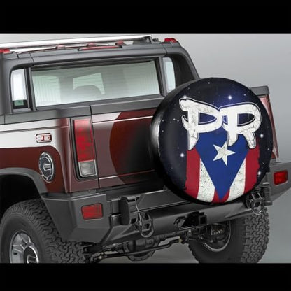 Puerto Rico Pr Flag Spare Tire Cover, Universal Waterproof & Dustproof Wheel - Image 4