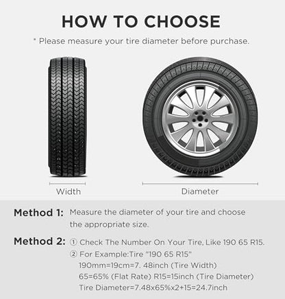 eletecpro RV Tire Covers, Fit 32-35 Inch Tire Diameters - Image 5