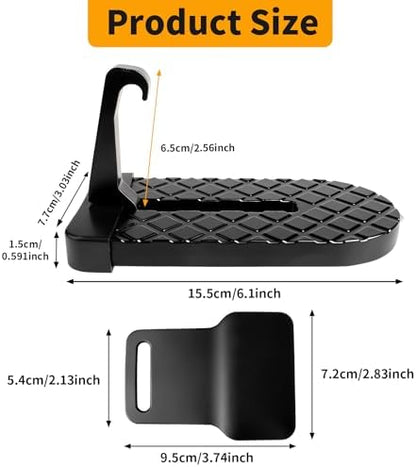 Car Door Step for Car Roof Access, Foldable Non-Slip Ascent Latch Pedal Rack - Image 2