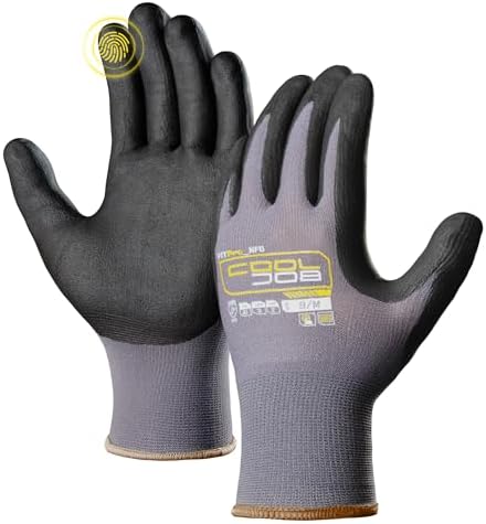 COOLJOB 3/12/36 Pairs Safety Work Gloves, Microfoam Nitrile Rubber Coated by COOLJOB