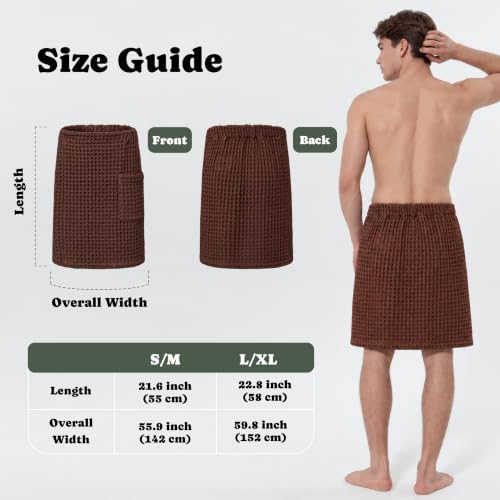 Luxury Organic Japanese Cotton Waffle Body Towel Wrap - Image 6