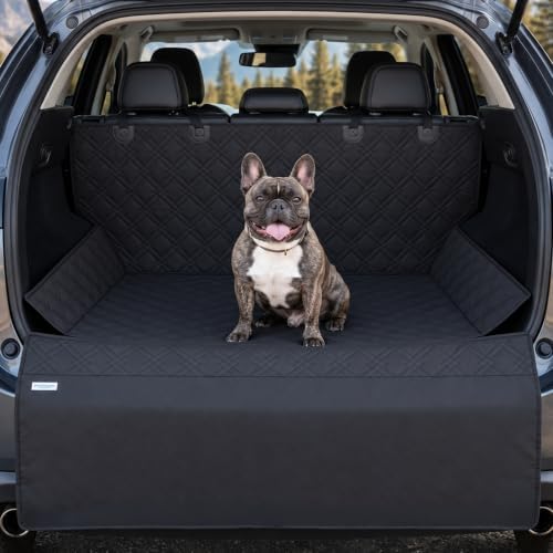 Bulldogology SUV Cargo Liner for Dogs 55"x82" Heavy Duty Pet Trunk Cargo Cover by BulldogologyPetSolutions