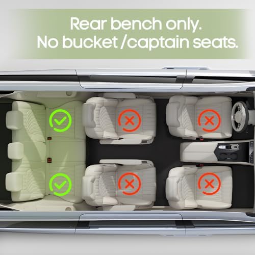 Dog Car Seat for Large Medium Dogs, Hard Bottom Back Seat Extender - Image 3