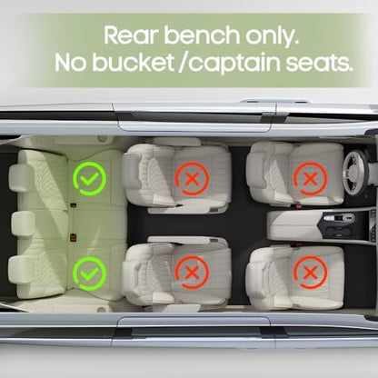 Dog Car Seat for Large Medium Dogs, Hard Bottom Back Seat Extender - Image 3