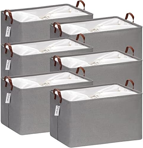 Hinwo 70L Extra Large Canvas Storage Bin by Hinwo
