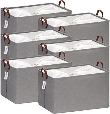 Hinwo 70L Extra Large Canvas Storage Bin by Hinwo