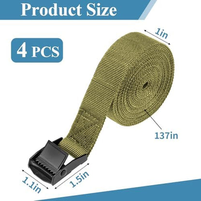 PEASUG Tie Down Straps, 4 Pack Lashing Straps - Image 4