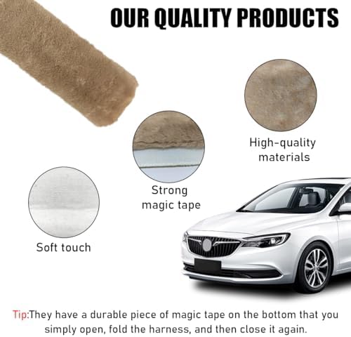 Yourkar 2 PCS Car Seat Belt Cover, Soft Auto Seatbelt Protector - Image 3