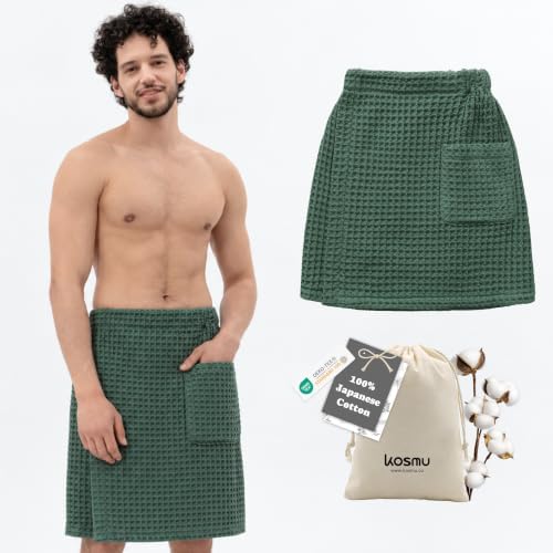 Luxury Organic Japanese Cotton Waffle Body Towel Wrap by KOSMU