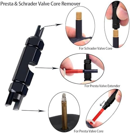 Presta Valve Core Bike Valve Core Removal Tool MTB Tire Valve Stem Repair - Image 3