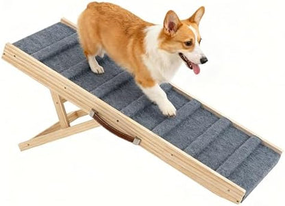 Dog Ramp for Bed, 43.3" Pet Ramp for Small & Large Dogs by livethewayyoulike