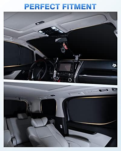 Canvcle Windshield Sun Shade for 2015-2022 Chevrolet/Chevy Colorado 4 Door Side - Image 5