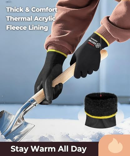 KAYGO Winter Work Gloves Thermal Insulated, PU Coated, 12 Pairs - Image 3
