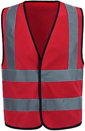 AYKRM 12 colour High visibility viz vest hi vis viz reflective work by AYKRM