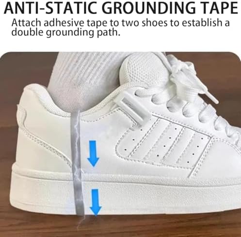 Static Care Conductive Fabric ESD Tape, One Size Fits All Anti Static Heel Tape - Image 4