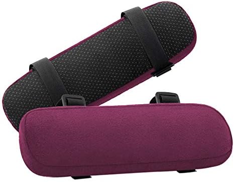 MOSISO Chair Armrest Pads, Home/Office Chair Arm Rest Covers, Wine Red by MOSISO