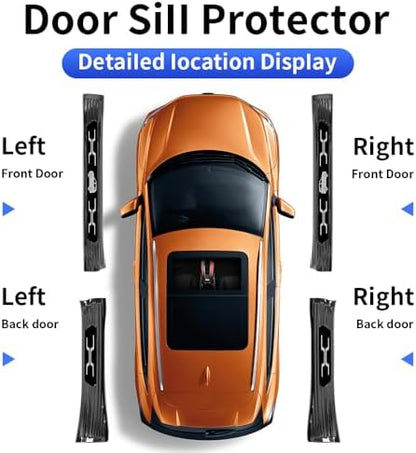Door Sill Protector Trim for 2026 Toyota RAV4 Accessories Front and Rear Doors - Image 5
