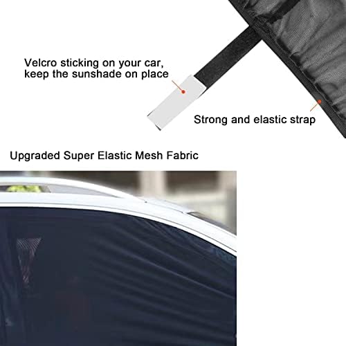 2 Pack Medium Car Rear Side Window Shades Mesh 34" to 43" - Image 5