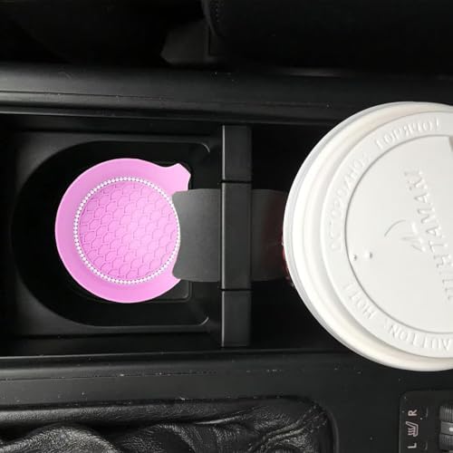 2 PCS Car Cup Coasters, Bling Cup Holder Coaster - Image 2
