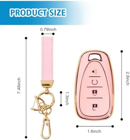 Rislobx Key Fob Cover Fit for Chevy Key, Car Key Case Protector for Volt Bolt - Image 3